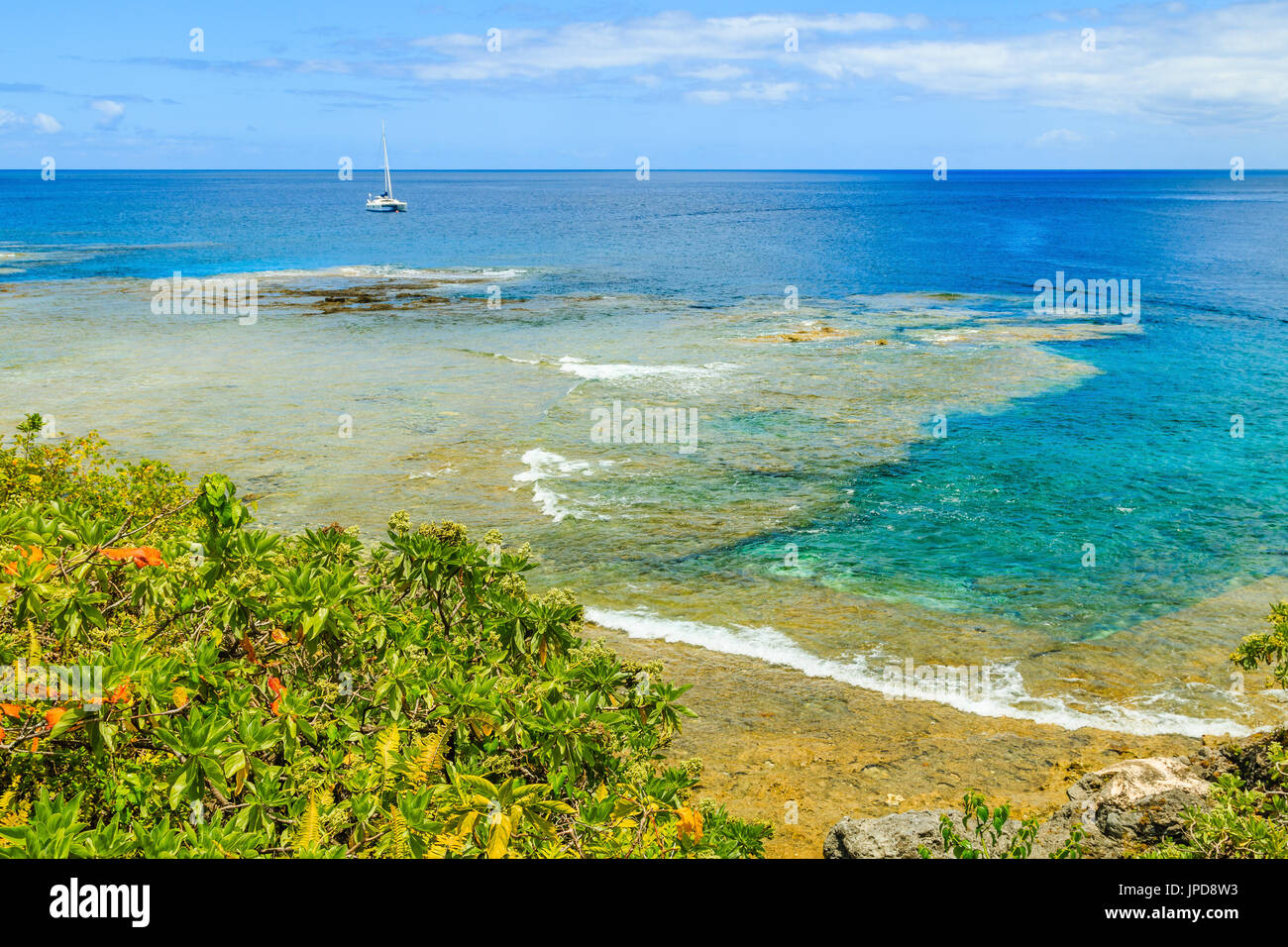 Alofi, Niue. Küste von Alofi, Niue, Südpazifik. Stockfoto