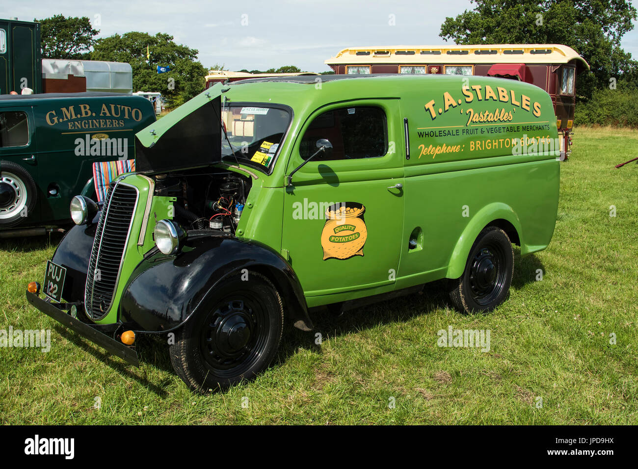 Vintage van Ringmer Steam and Country Show Stockfoto