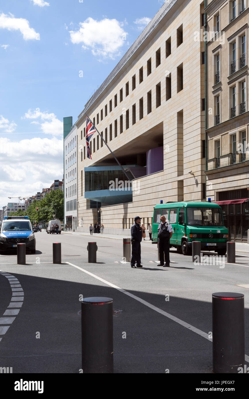 Britische Botschaft in Berlin Stockfoto
