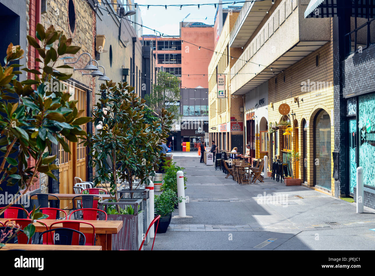 Bars am Peel Street, Adelaide, South Australia. Australien. Stockfoto