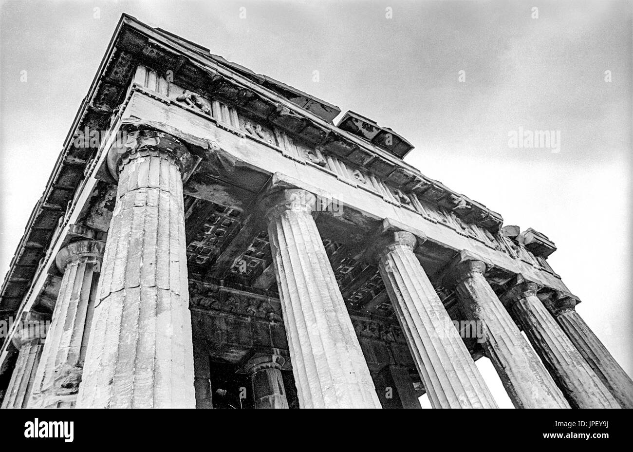 Der Parthenon auf der Akropolis in Athen im Jahr 1986 Stockfoto