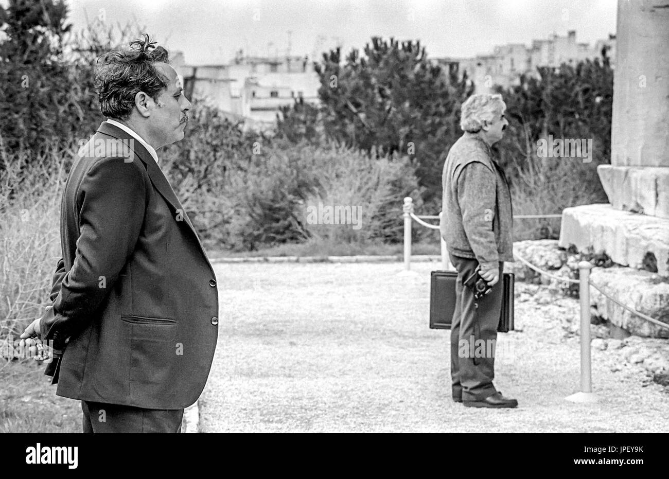 Aufnahmen in Athen im Jahr 1986 Stockfoto