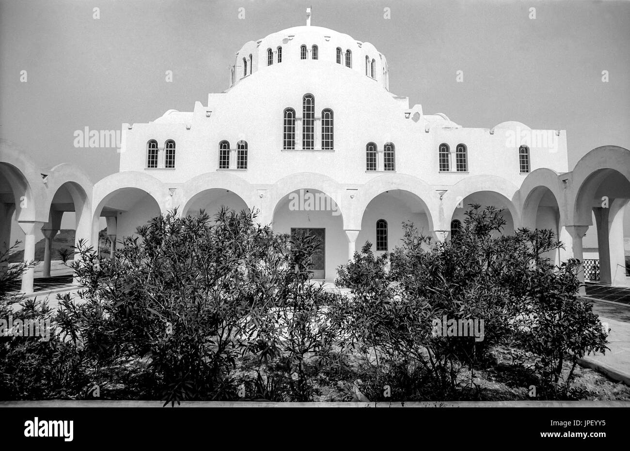 Eine heilige Gebäude auf der griechischen Insel Santorin im Jahr 1986 Stockfoto