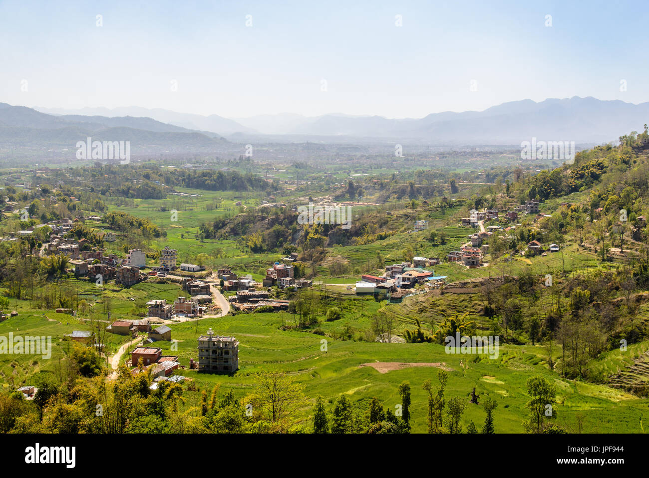 Tal von Kathmandu, Nepal Stockfoto