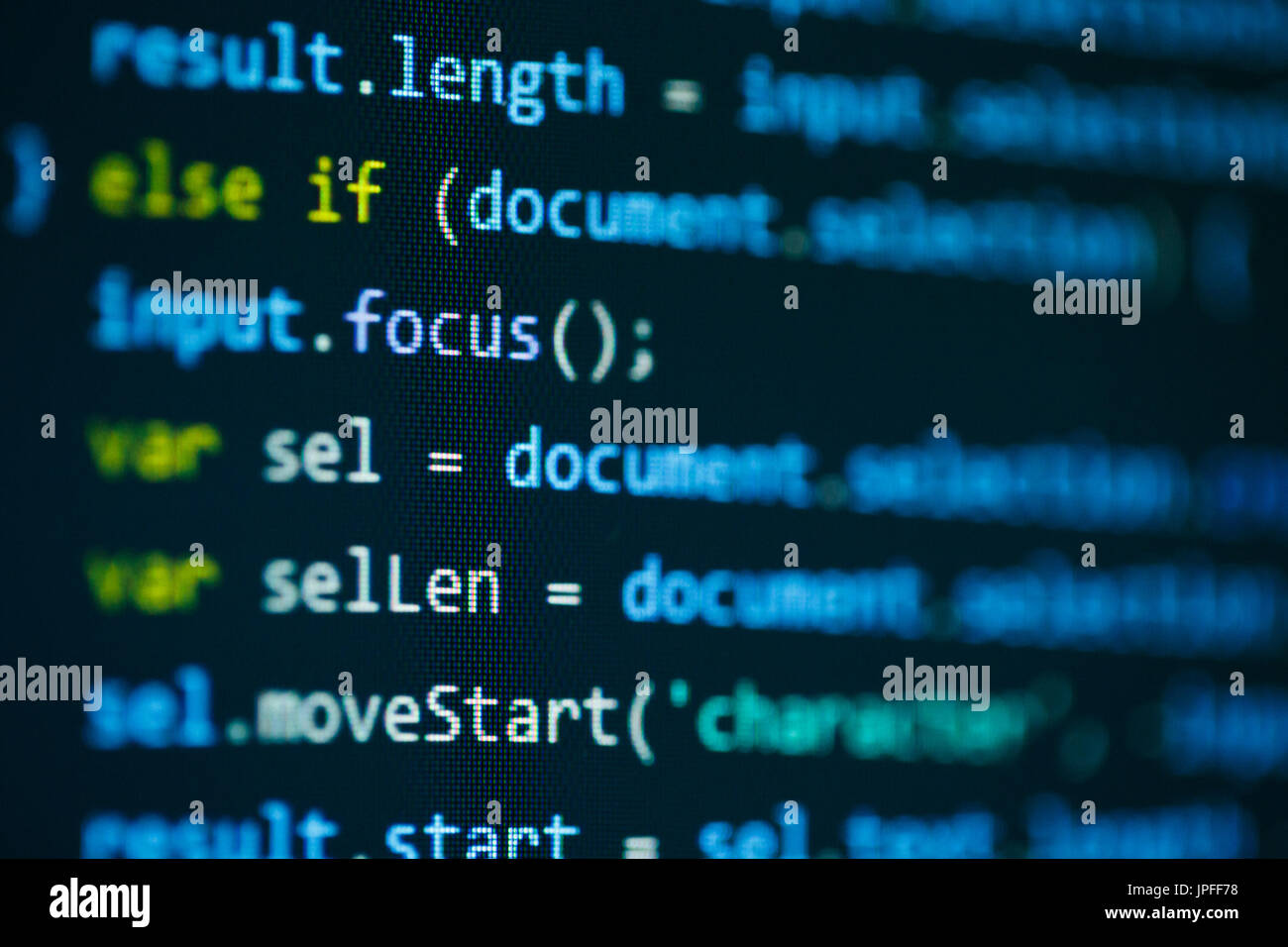 Software Computer Programmier-code Stockfoto