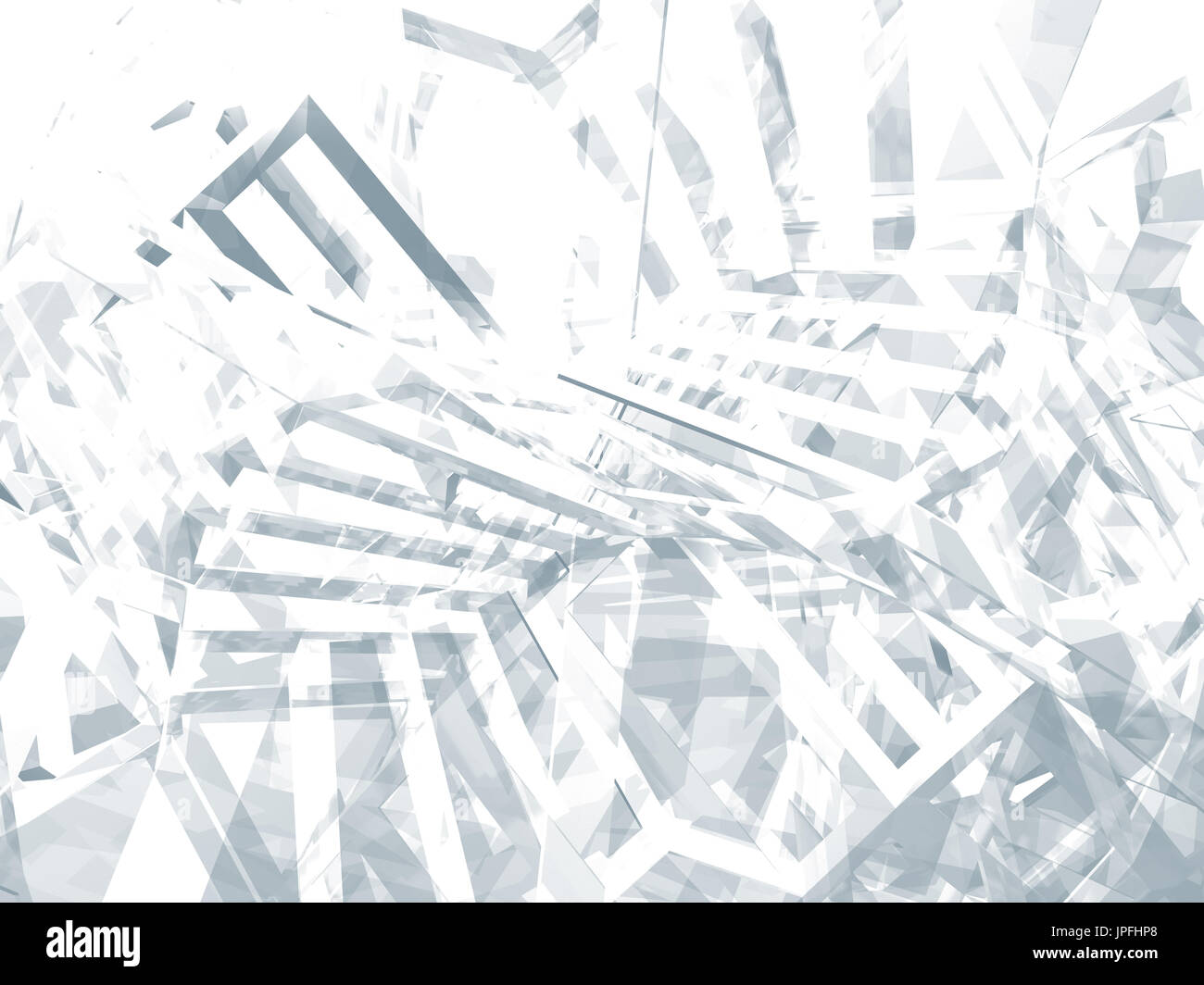Abstrakte digitale grafischen Hintergrund, schneidenden physischen Drahtrahmen Strukturen. 3D illustration Stockfoto