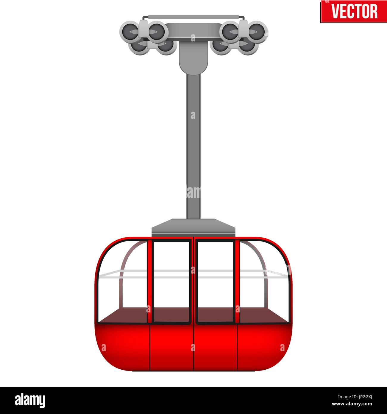 Skilift Gondelbahn Stock Vektor