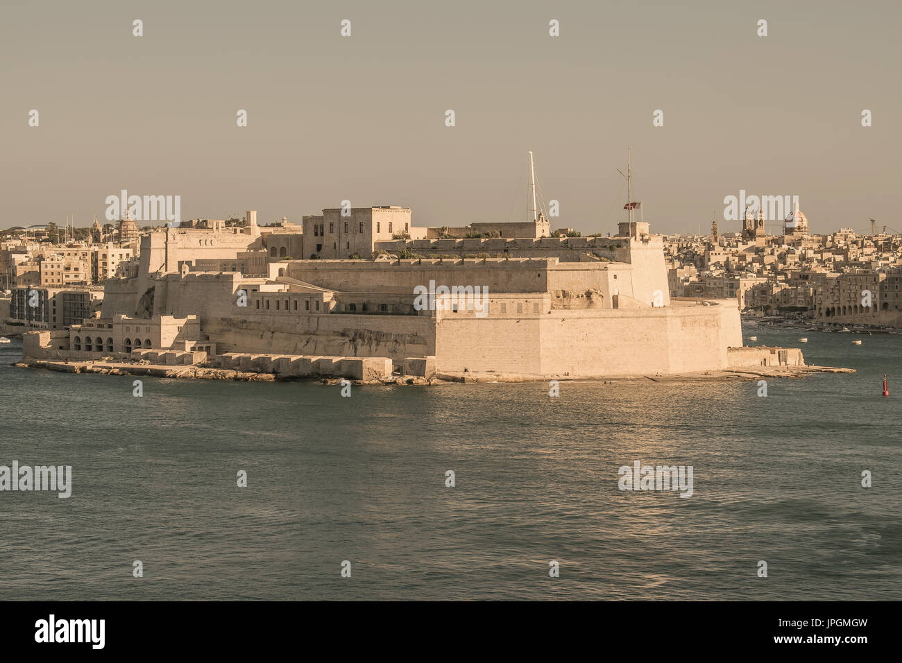 Fort St. Angelo Stockfoto