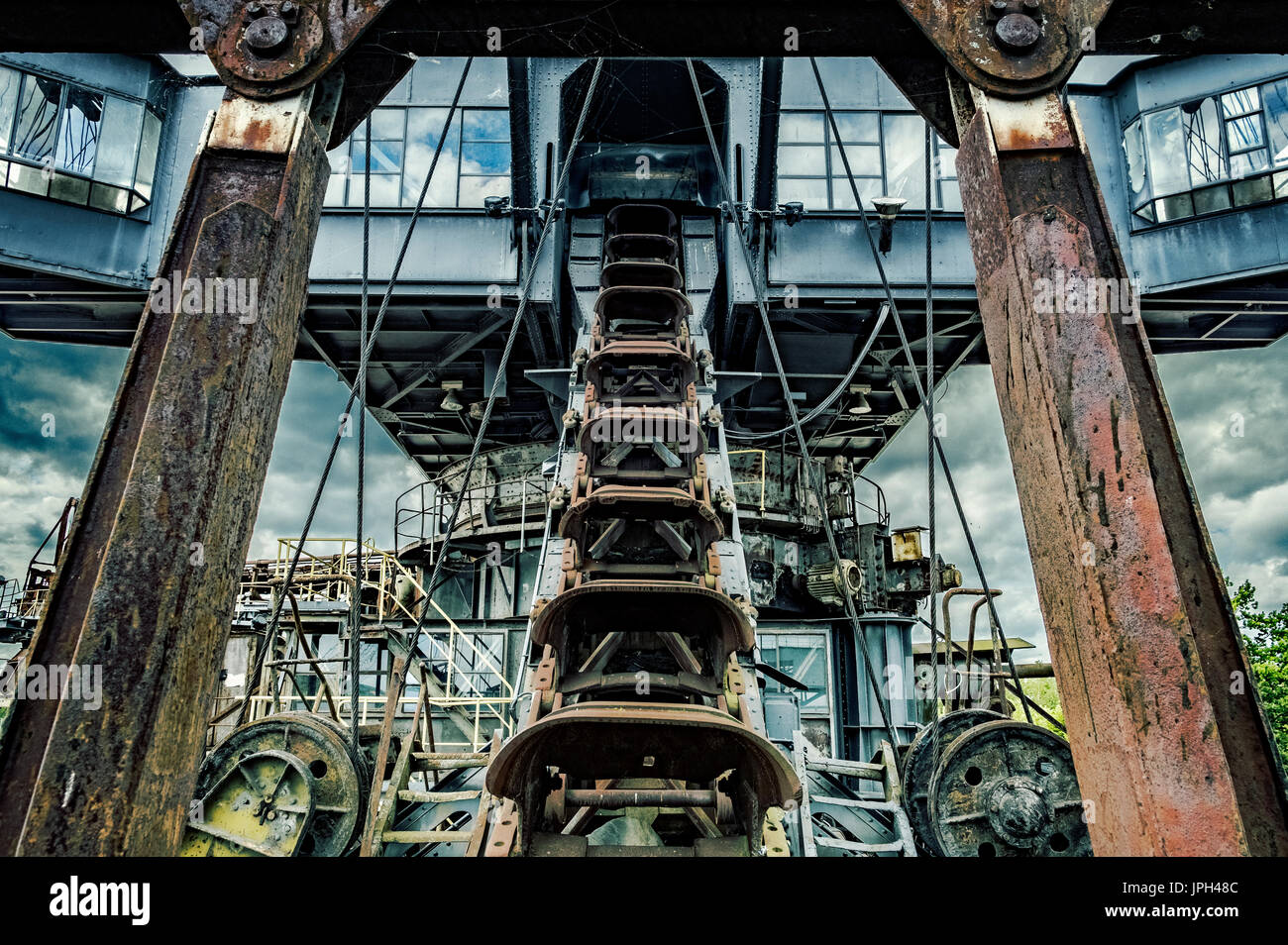 Coal Mine Digger im "Ferropolis" Stadt aus Eisen, Ost-Deutschland Stockfoto