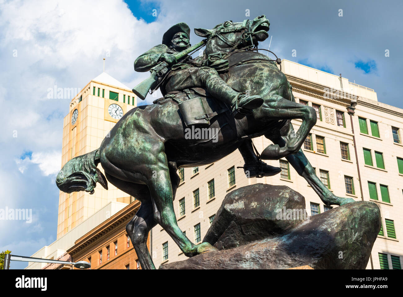 Südafrikanische Kriegerdenkmal für den Burenkrieg, Adelaide, Südaustralien. Stockfoto