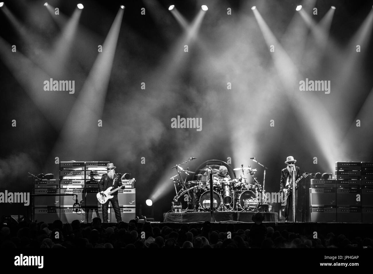 ZZ Top Live auf der Ramblin Mann-Messe Stockfoto