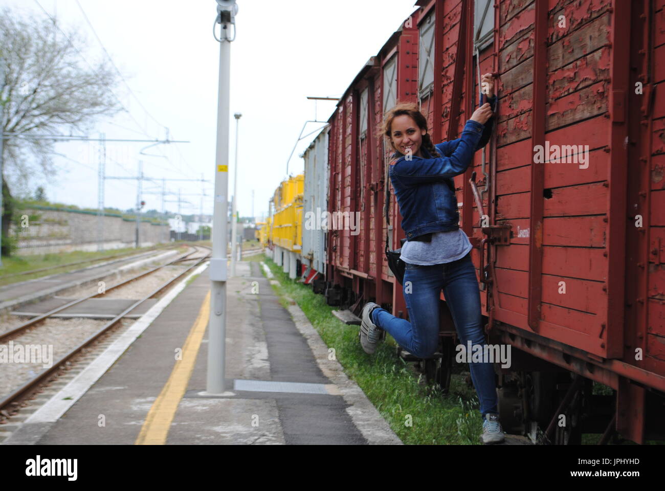 Reise um die Welt Stockfoto