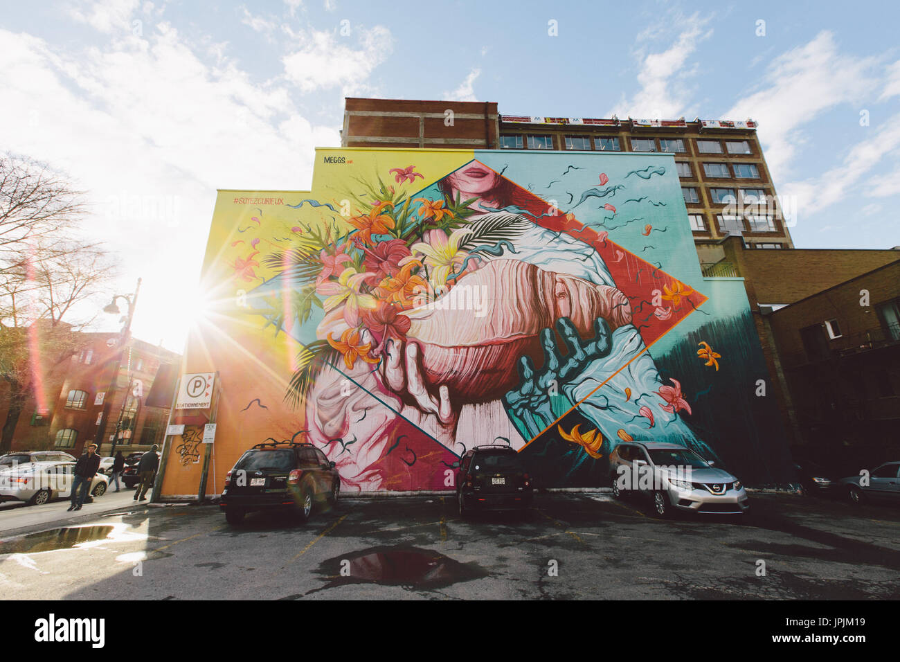 Reise nach Montreal, Abenteuer Stockfoto