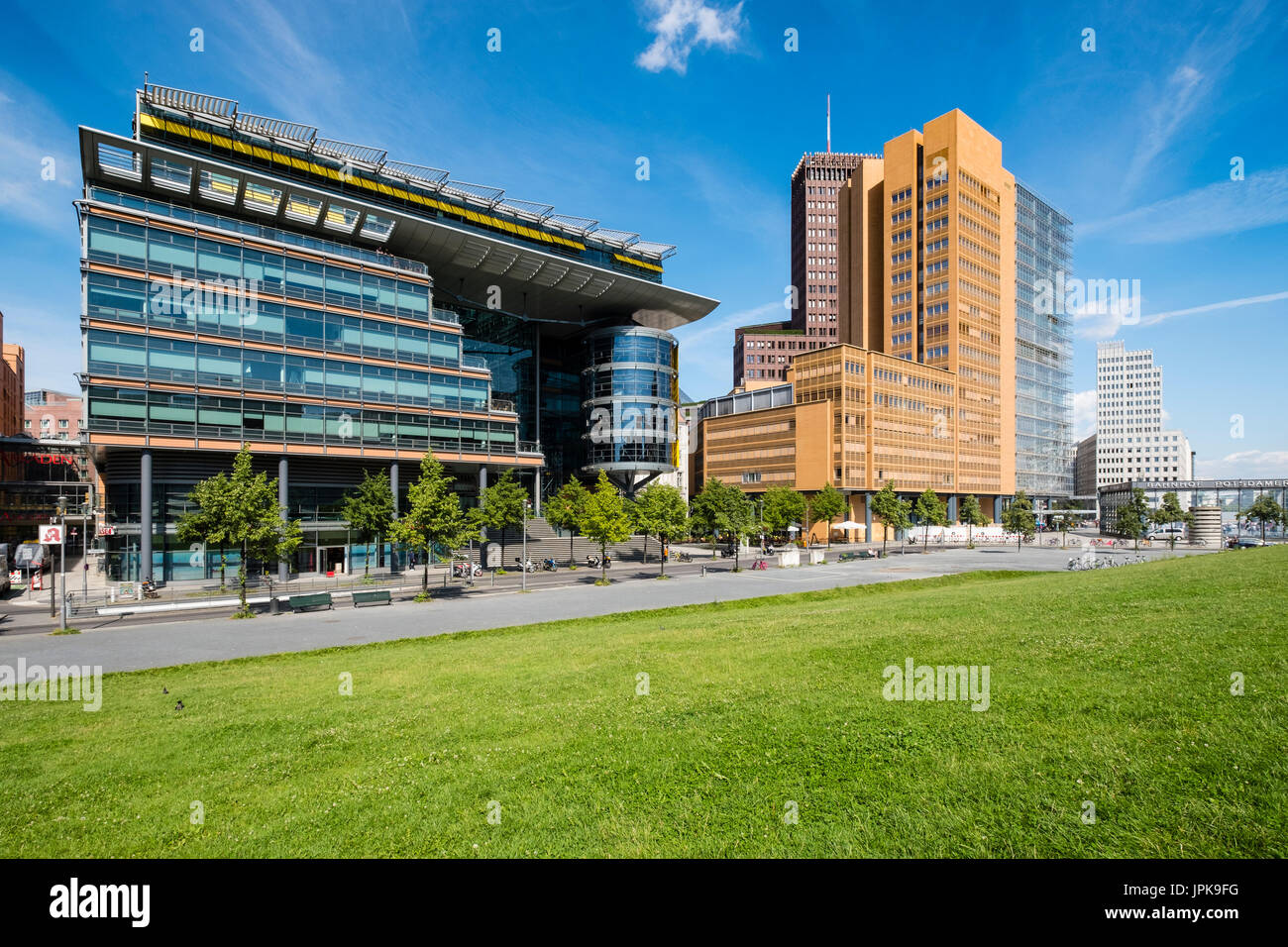 DaimlerChrysler Bürogebäude auf Linkstraße an der Potsdamer Platz, Berlin, Deutschland, Stockfoto