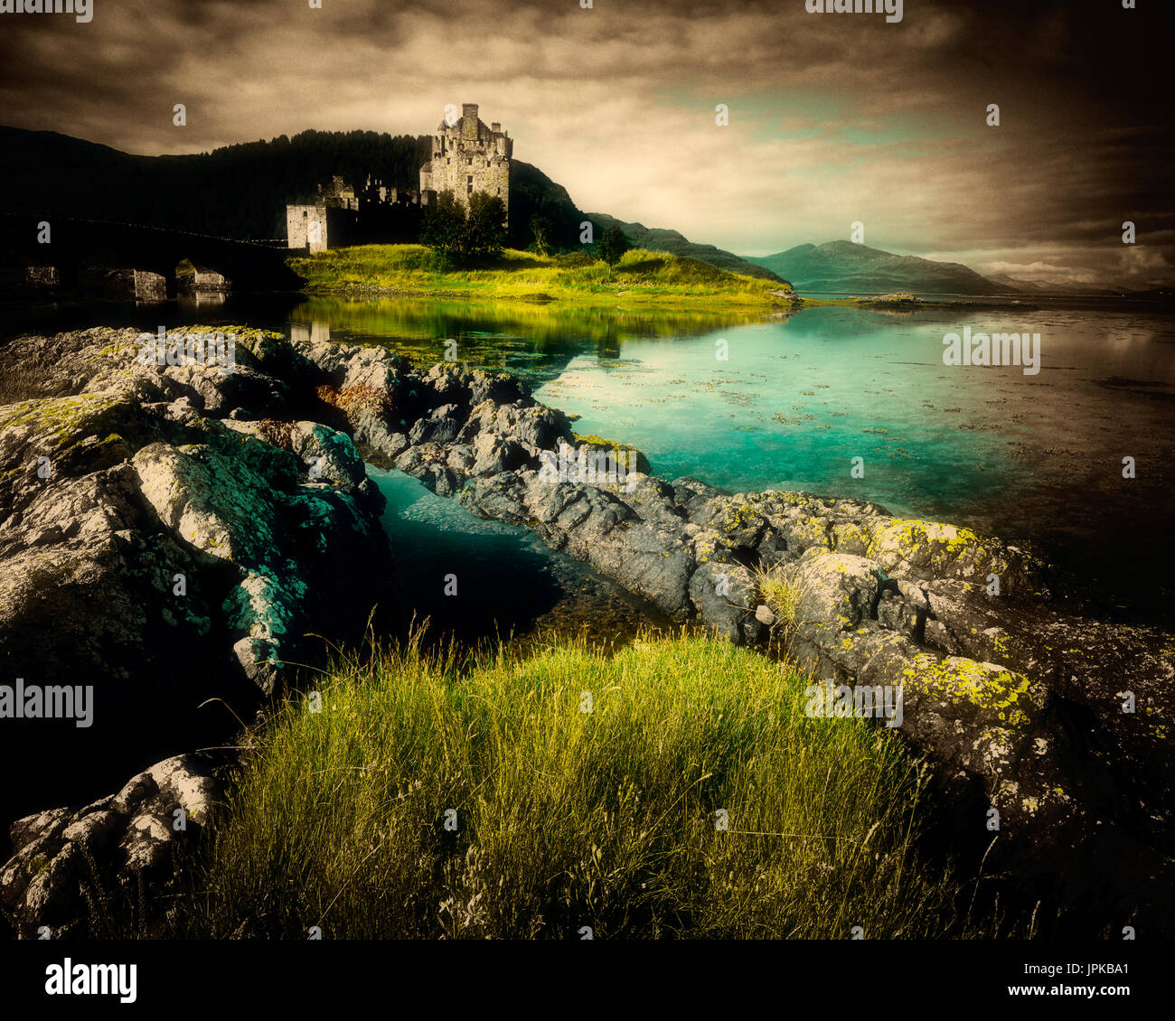 GB - Schottland: Eilean Donan Castle in den Highlands Stockfoto