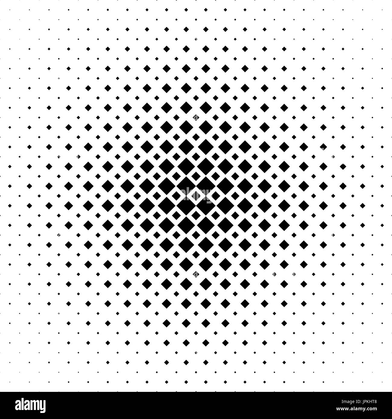 Schwarz / weiß abstrakte quadratisches Muster Hintergrund - monochromen geometrischen Vektor-Design von Diagonale Quadrate Stock Vektor