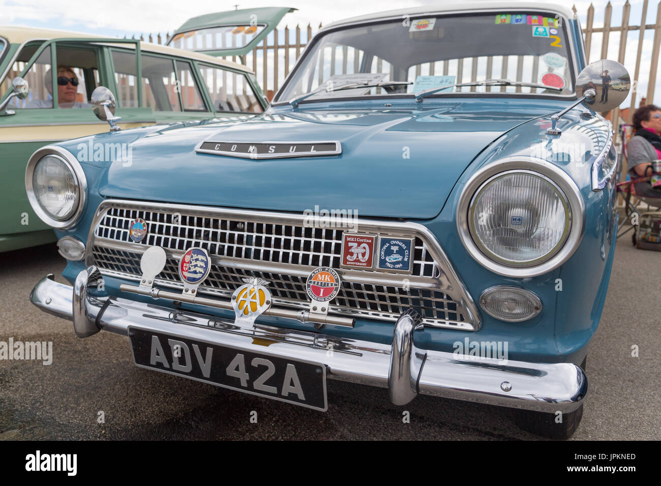 Klassische Ford consul Stockfoto