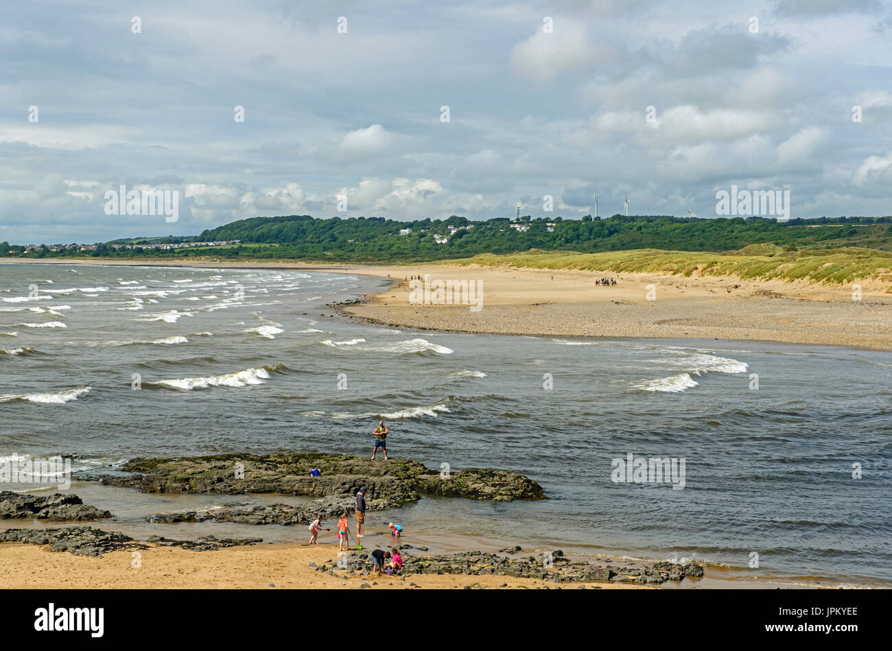 Reiver Ogmore Mündung Ogmore durch Meer Süd-Wales Stockfoto