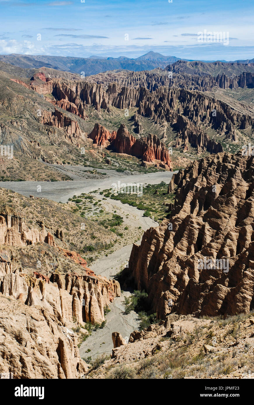 El sillar o Valle De La Luna, Tupiza, Salinen-Tour. Bolivien, Südamerika Stockfoto