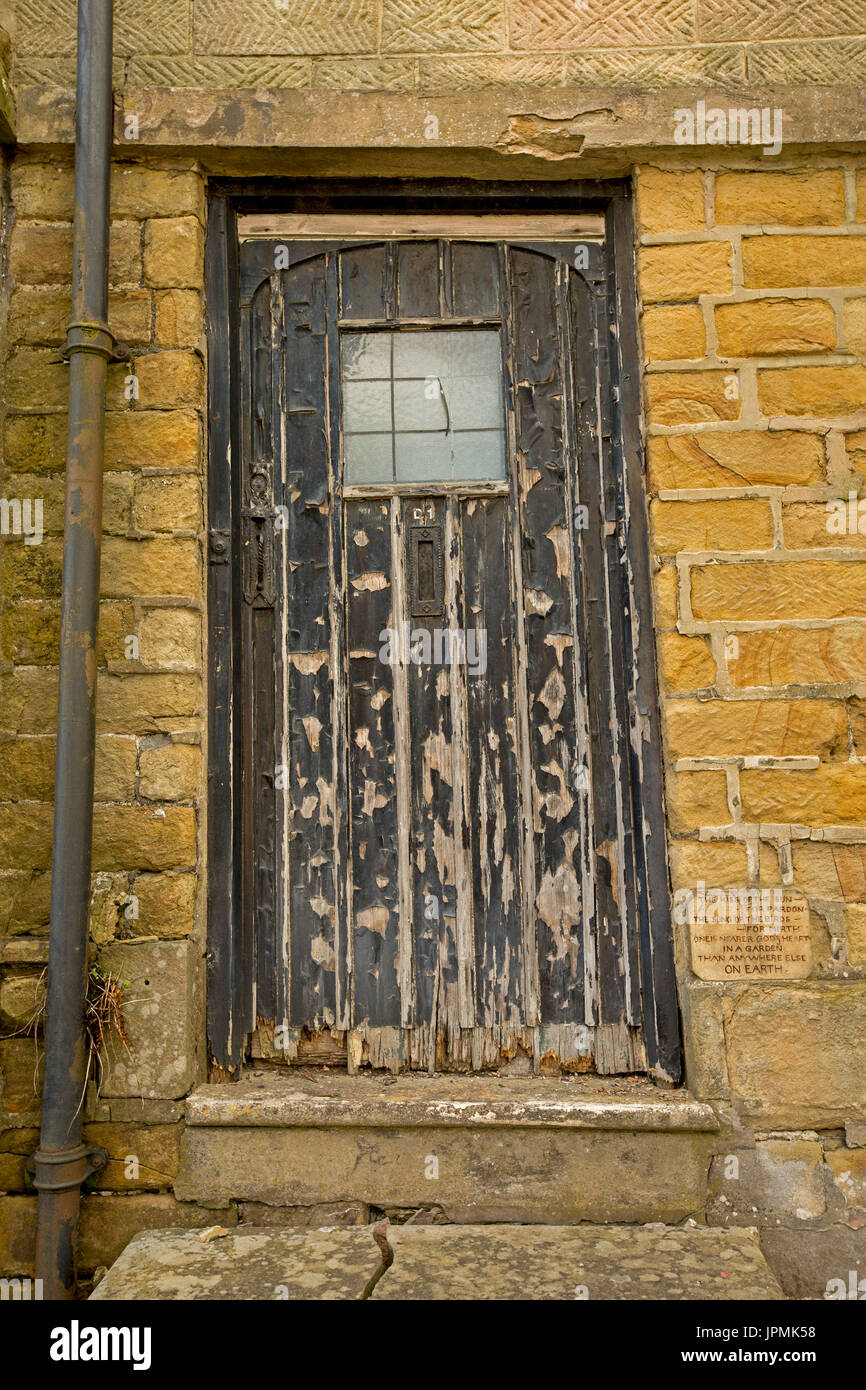 Wethered Tür an Bakewell, England Stockfoto