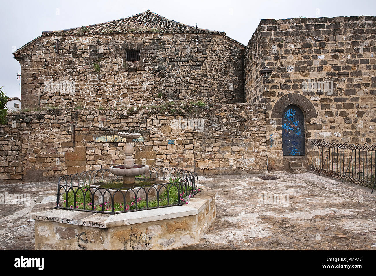 Quelle an den Aussichtspunkten von San Lorenzo, neben der Kirche von San Lorenzo, Renaissance-Stil, Ubeda, Provinz Jaen, Spanien Stockfoto