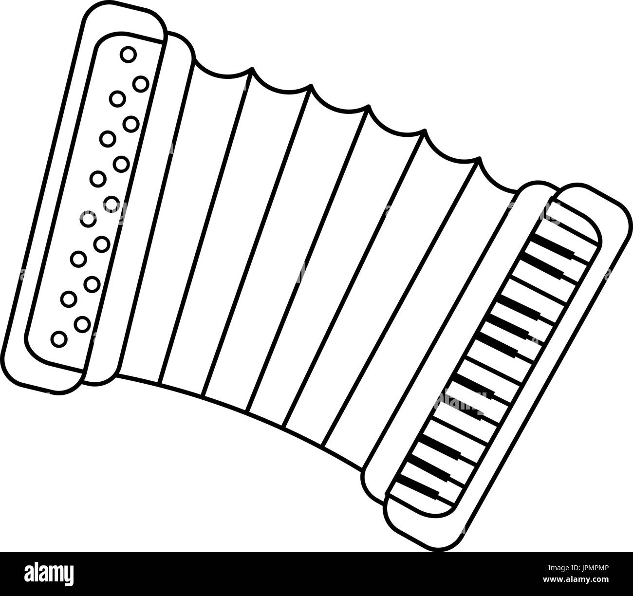 Akkordeon-Musik Instrument Symbol Vektor Illustration Grafik-design  Stock-Vektorgrafik - Alamy