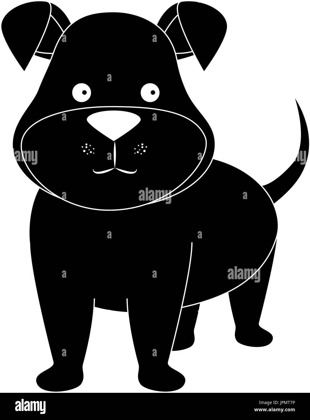 Cartoon Hund Gesichtssymbol Auf Weissem Hintergrund Grafik Design Vektor Illustration Stock Vektorgrafik Alamy