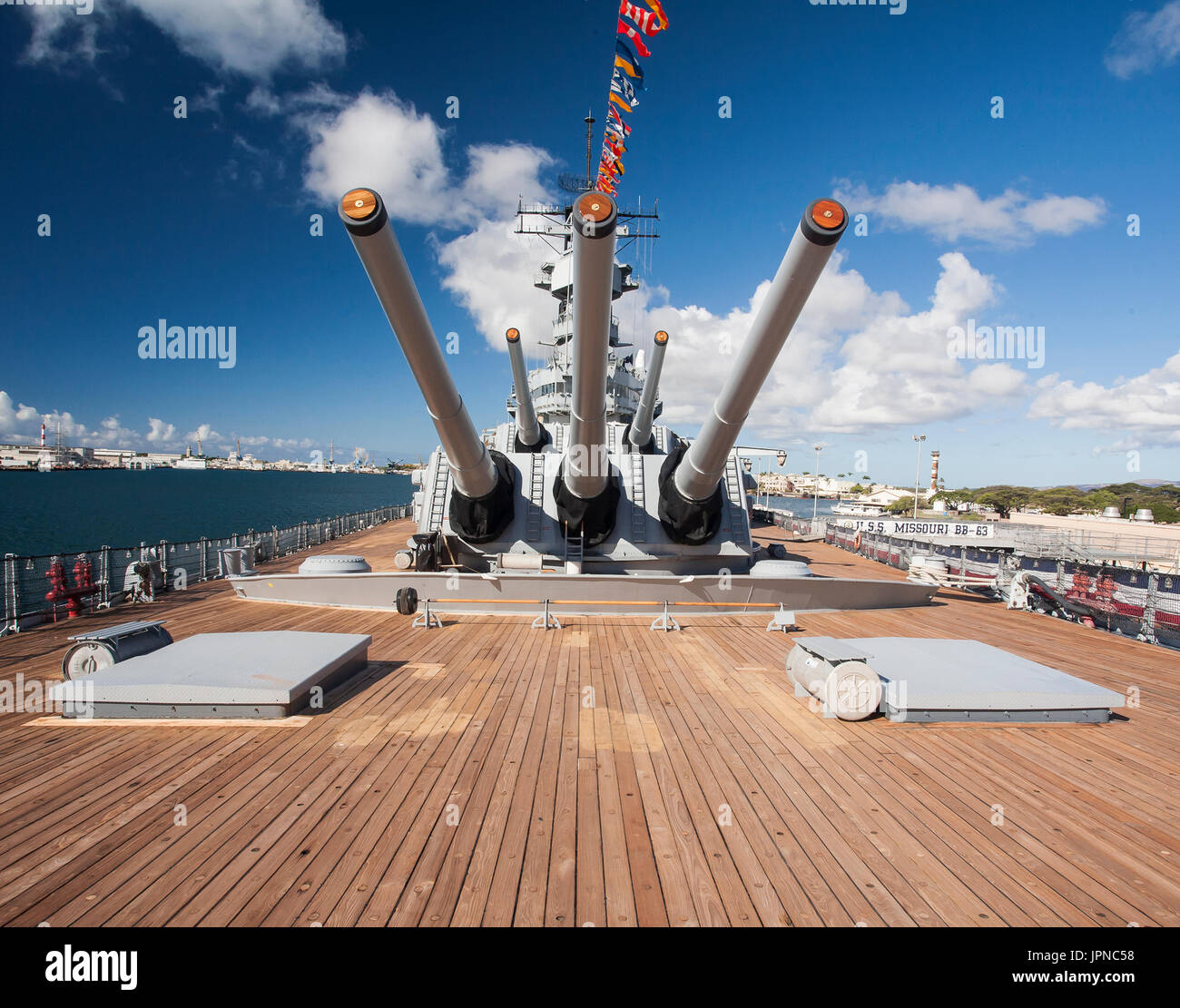 USS Missouri Memorial Pearl Harbor Hawaii Stockfoto