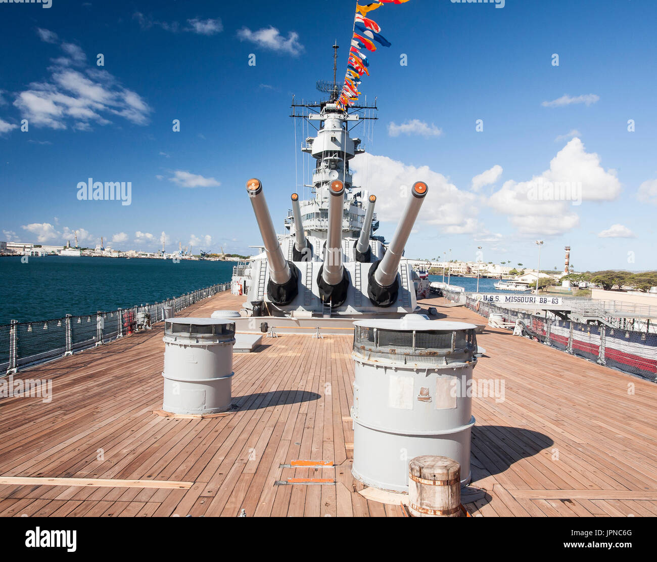 USS Missouri Memorial Pearl Harbor Hawaii Stockfoto