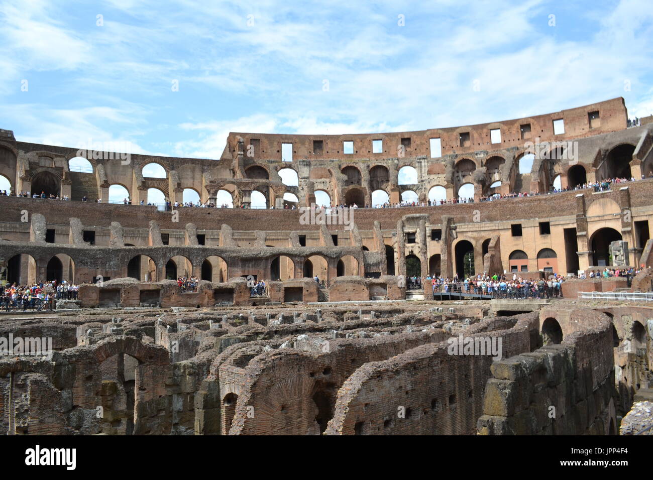 Andere Ansicht vom Kolosseum, Rom, Latium, Italien Stockfoto