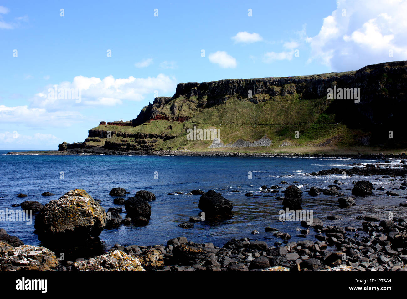 Die Küste von Antrim ordentlich den Giant's Causeway Stockfoto