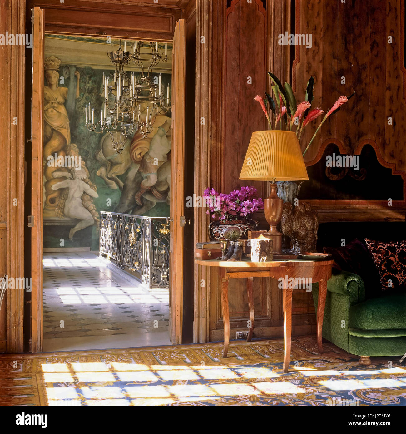 Zimmer im rustikalen Stil Stockfoto