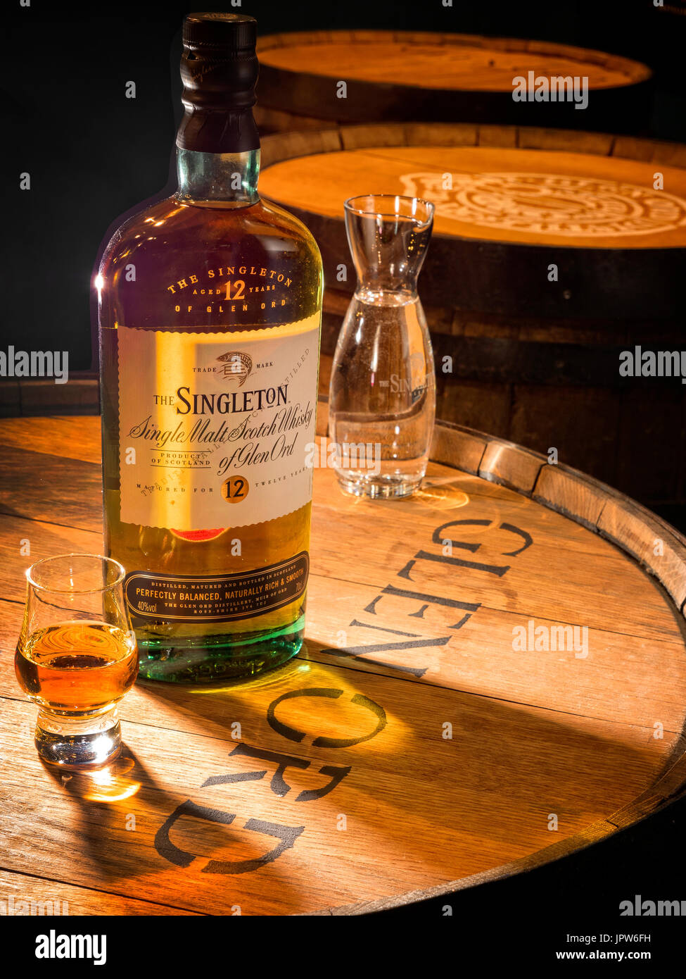 Singleton Single Malt Scotch Whisky von Glen Ord Distillery Stockfoto