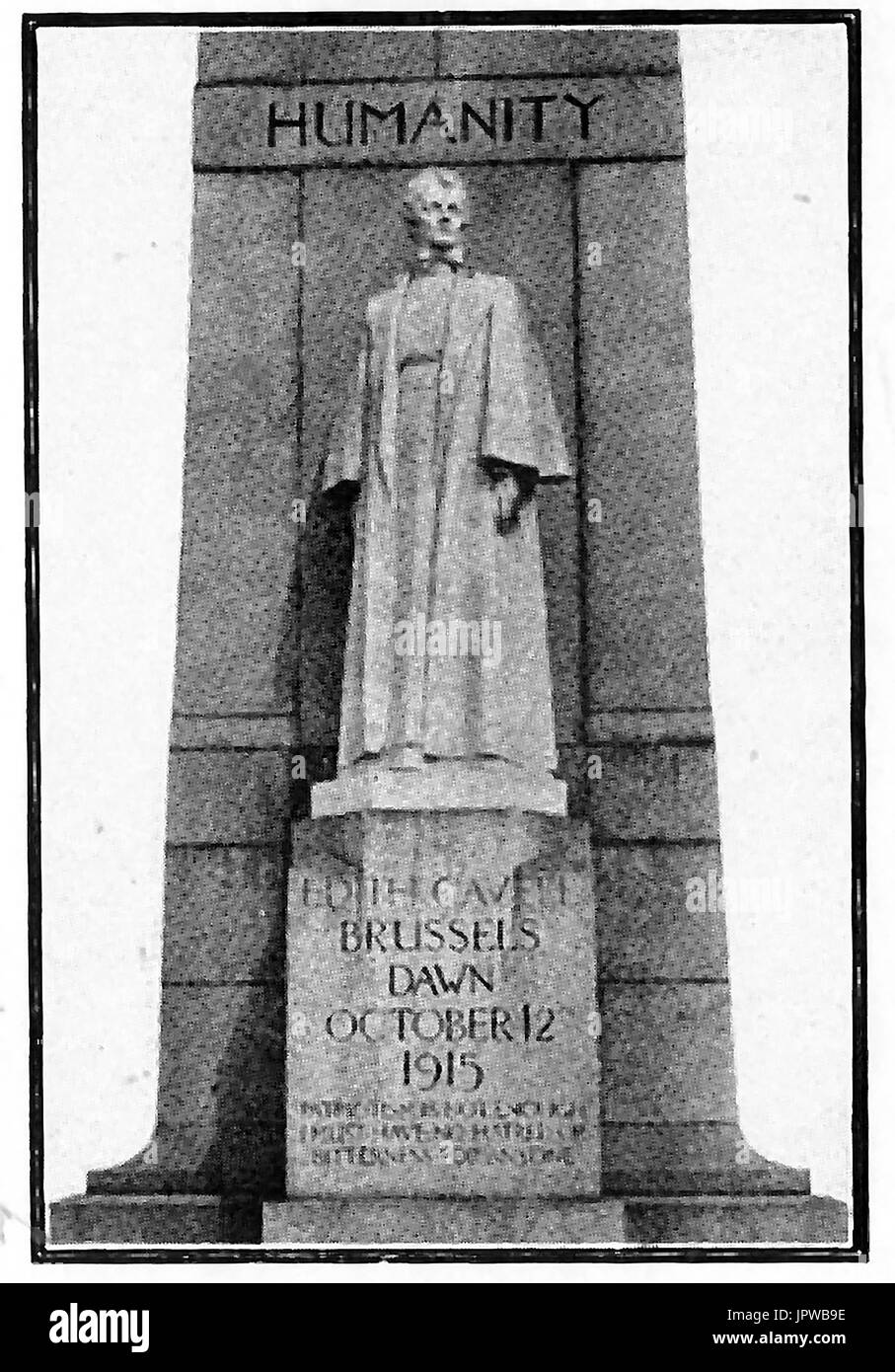 Memorial Statue der Krankenschwester Edith Cavell, St.-Martins Platz, London Stockfoto