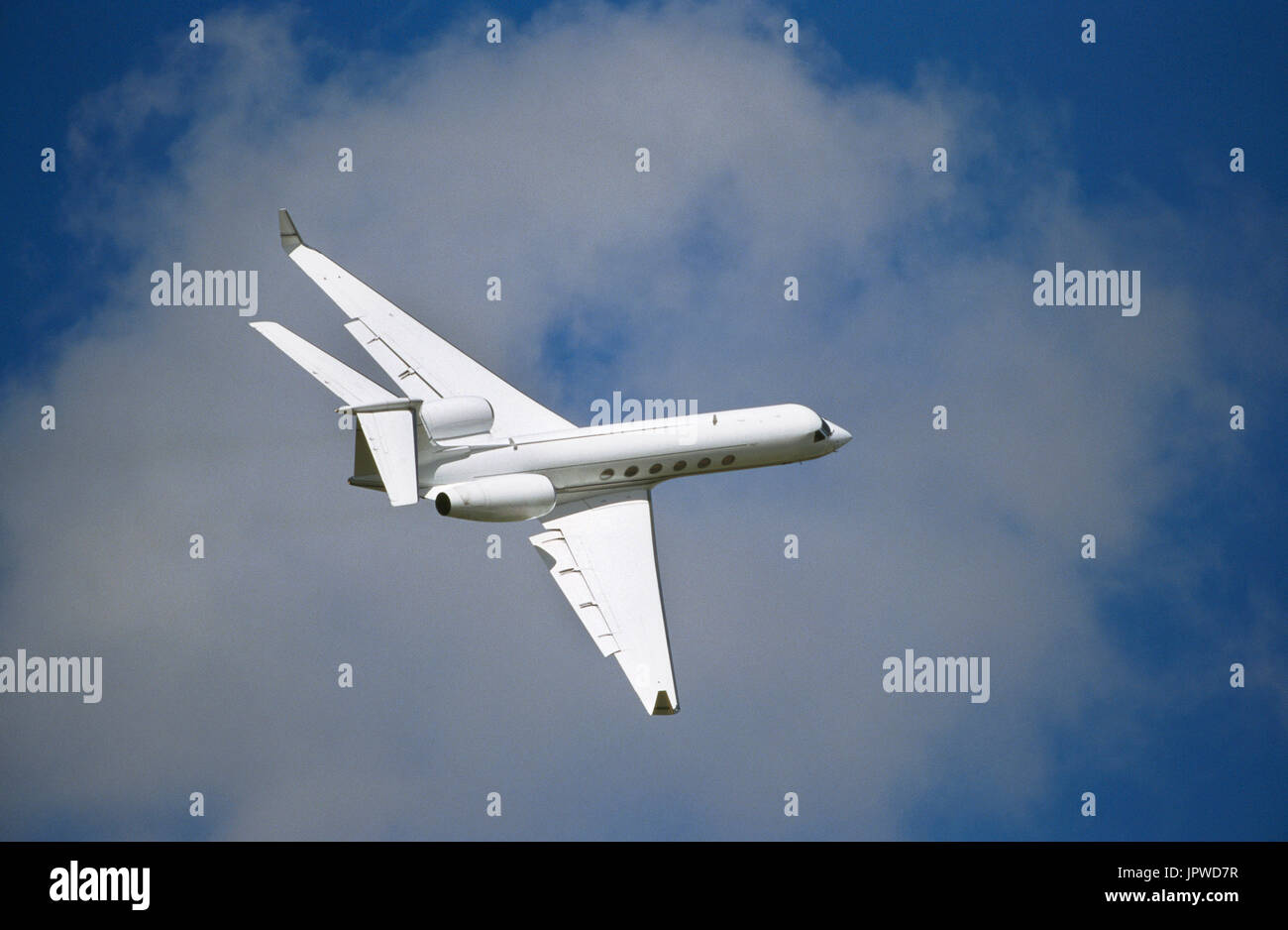 Gulfstream Aerospace Gulfstream 5 Bedarfsflug-banking bei der 1998 Fairford Royal International Air Tattoo RIAT RIAT Stockfoto