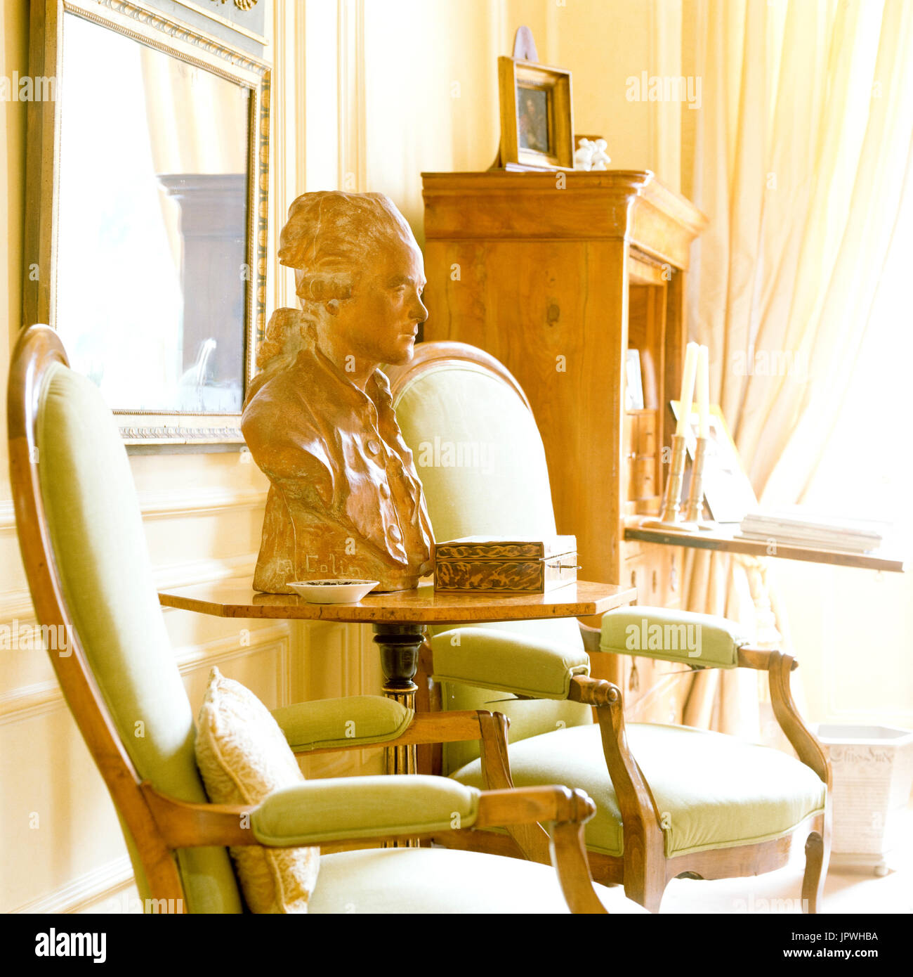 Bierdermeier Stil Sessel Stockfoto