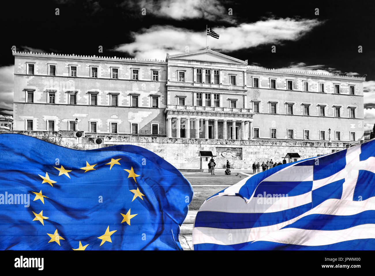 Berühmte griechische Parlament in Athen, Griechenland Stockfoto