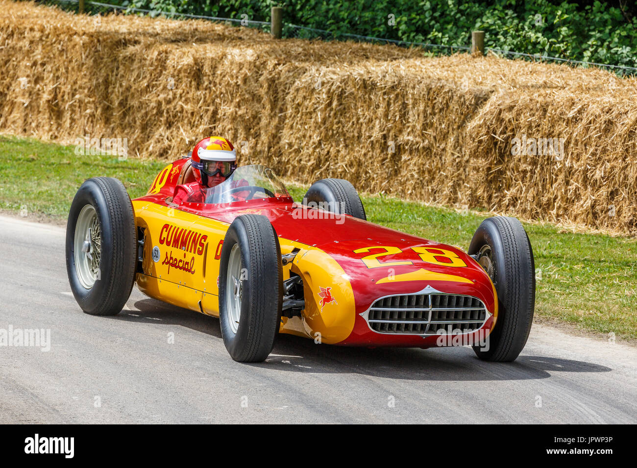 Close-up radiator detail. 1941 Miller Preston Tucker Special Indy car at  the 2011 Goodwood Festival of Speed, Sussex, UK Stock Photo - Alamy