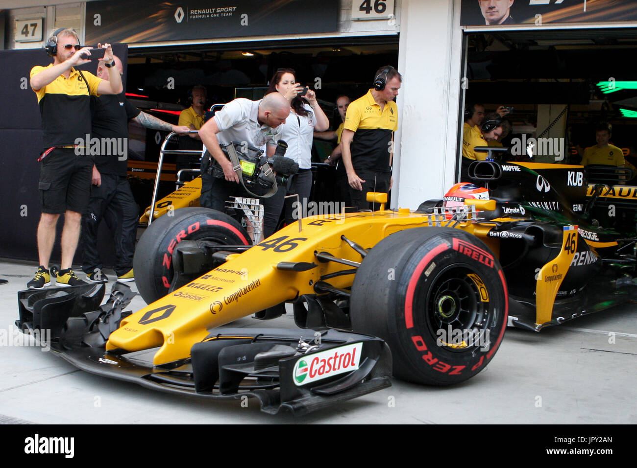 Budapest, Ungarn. 2. August 2017. 2. August 2017, Hungaroring, Budapest, Ungarn; Formel 1 In Saison-Test; Robert Kubica (POL), Credit: Aktion Plus Sport Bilder/Alamy Live-Nachrichten Stockfoto