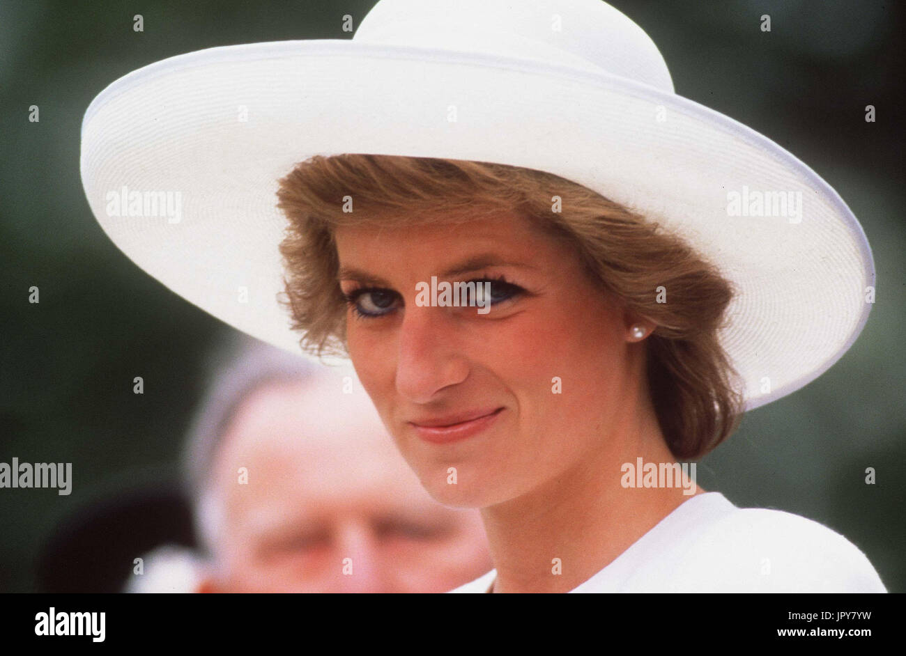 31. August 2017 feiert 20 Jahre seit Prinzessin Dianas Tod. Diana Princess of Wales starb an schweren Verletzungen in den frühen Morgenstunden des 31. August 1997 nach einem Autounfall in Paris. Im Bild: 14. Mai 1989 - Prinzessin Diana im Hyde Park, London. Bildnachweis: Richard Pelham/Globe Photos/ZUMAPRESS.com/Alamy Live-Nachrichten Stockfoto