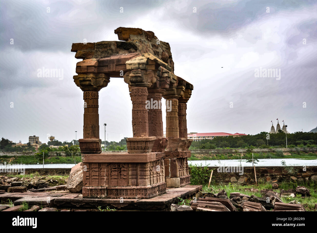 Indischen Archäologie alte Strukturen Stockfoto