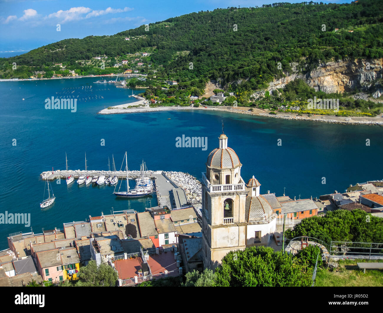 Portovenere Chiesa di San Lorenzo Stockfoto