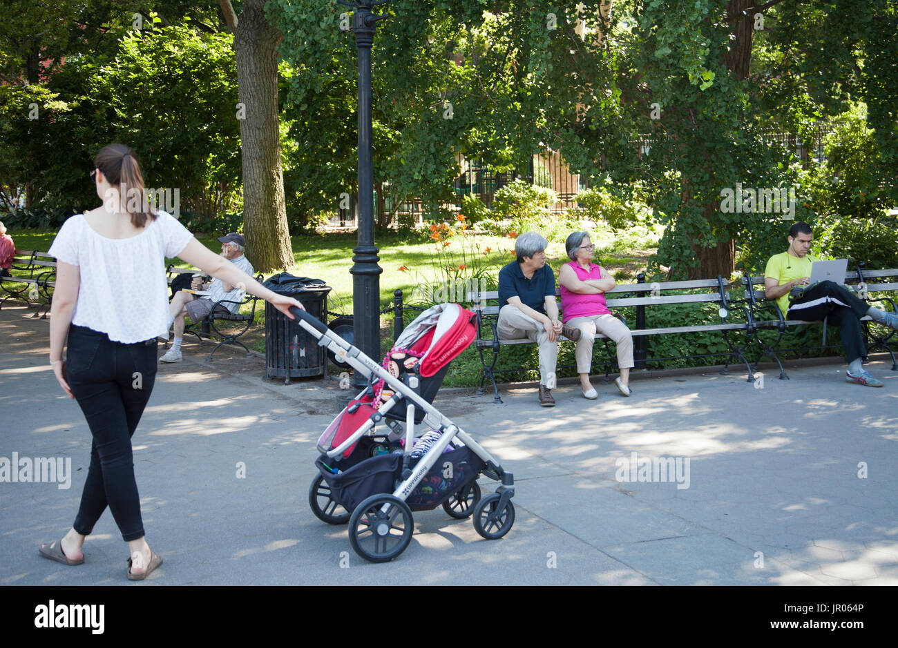 Washington Square Park in Lower Manhattan - New York - USA Stockfoto