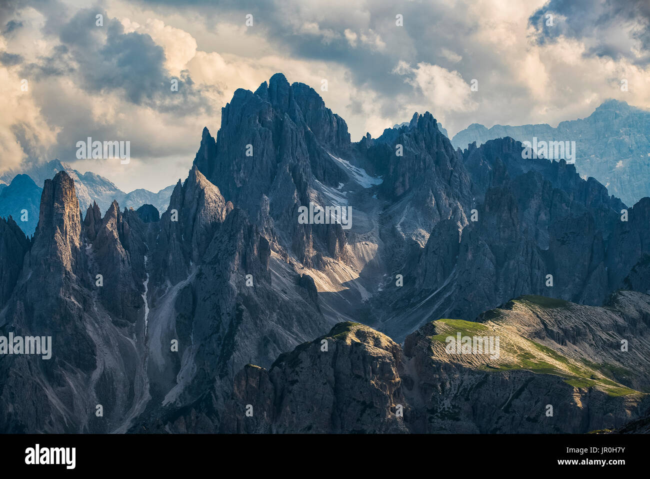 Die Dolomiten Naturpark Tre Cime; Italien Stockfoto