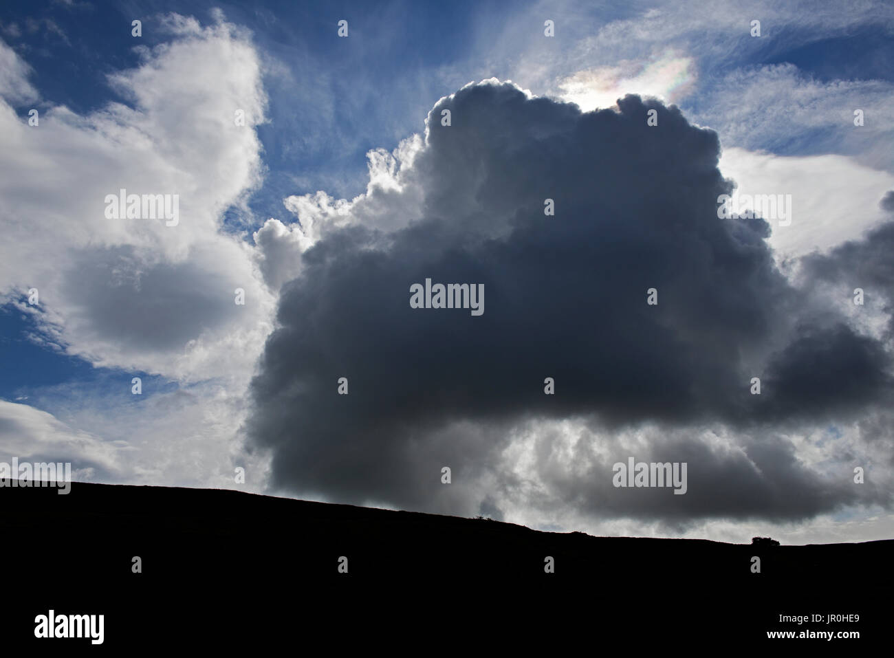 Dunkle Wolke Stockfoto