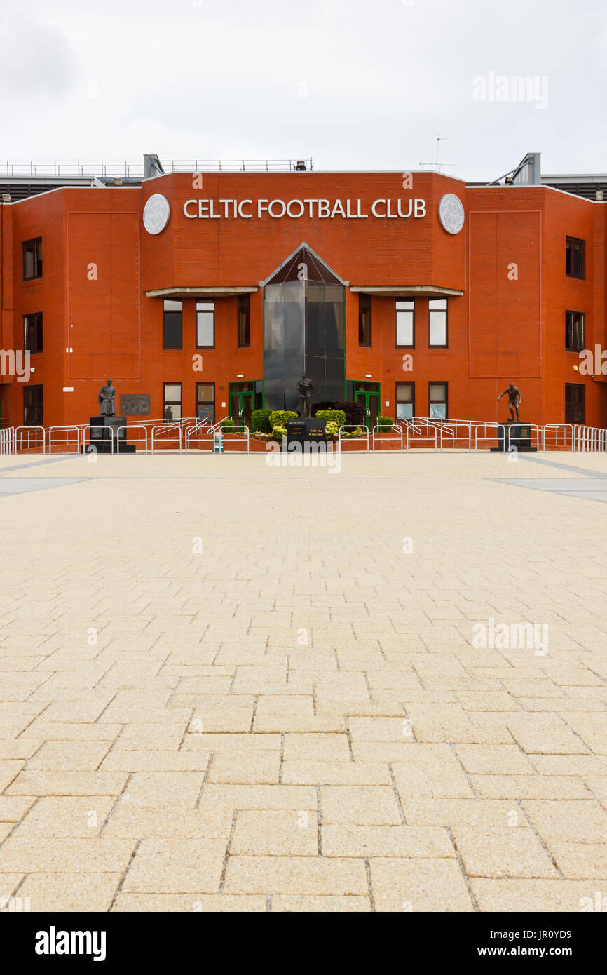 Die wichtigsten im Celtic Park von Glasgow Celtic Football Club in Schottland. Das Stadion ist das Größte in Schottland. Stockfoto