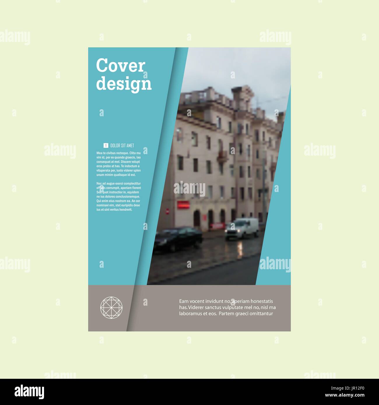 Jahresbericht Broschüre Flyer Template-Design. Vektor-Präsentationsvorlagen Stock Vektor