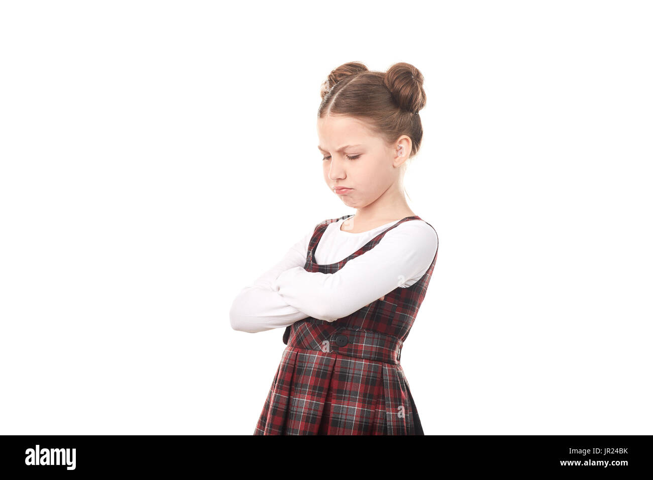 Beleidigt Schule Mädchen Stockfoto