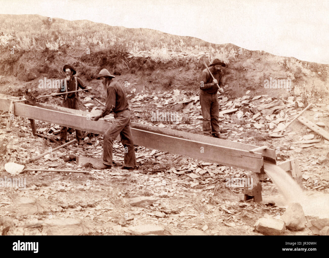 Black Hills Gold Rush, 1889 Stockfoto