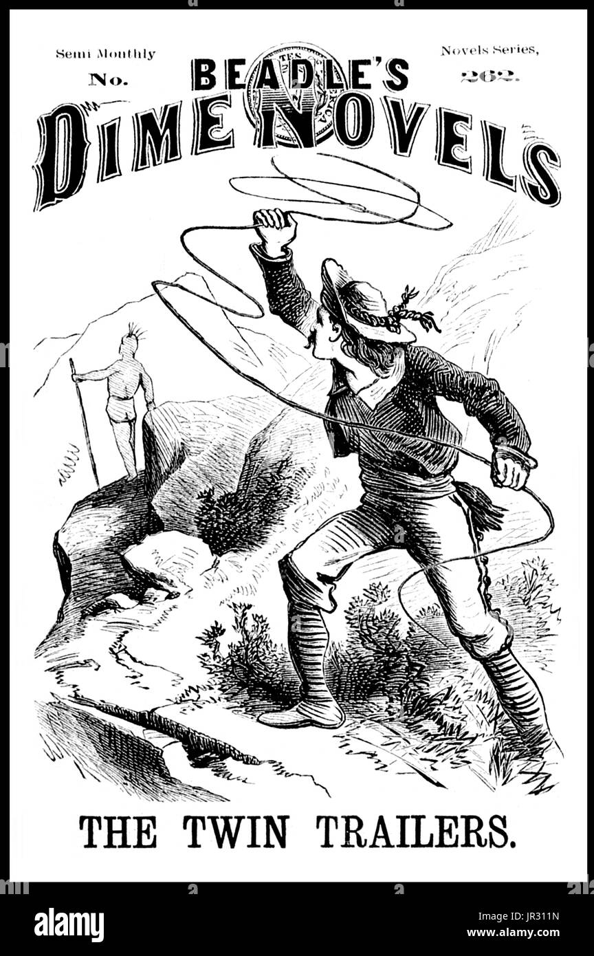 Beadle's Dime novels, "Die Twin Anhänger' Stockfoto